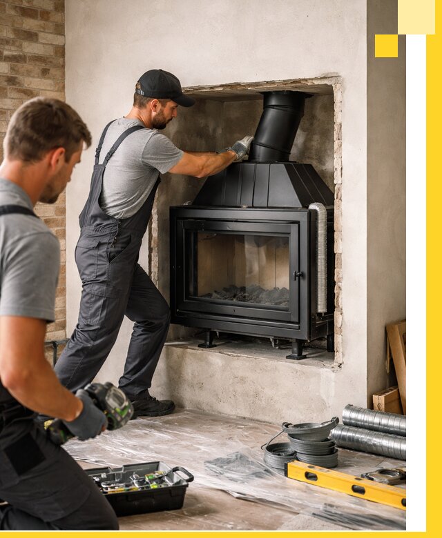 Установка каминных топок в Курганинске: монтаж, подключение