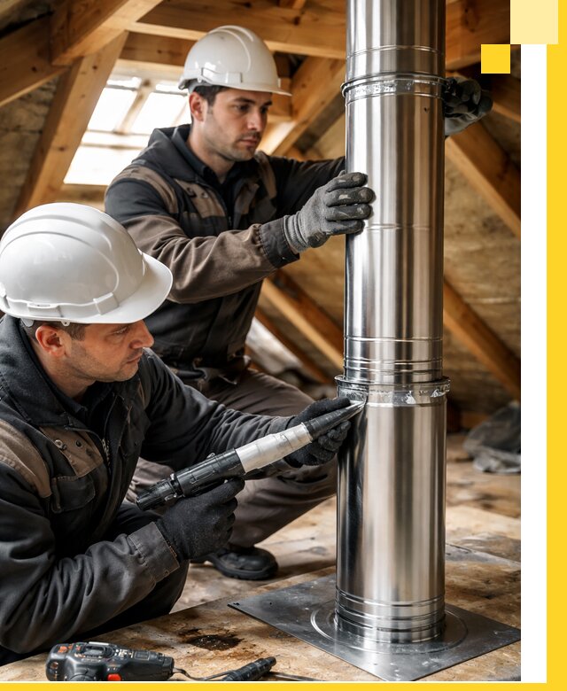 Монтаж дымоходов для каминов в Курганинске с гарантией качества