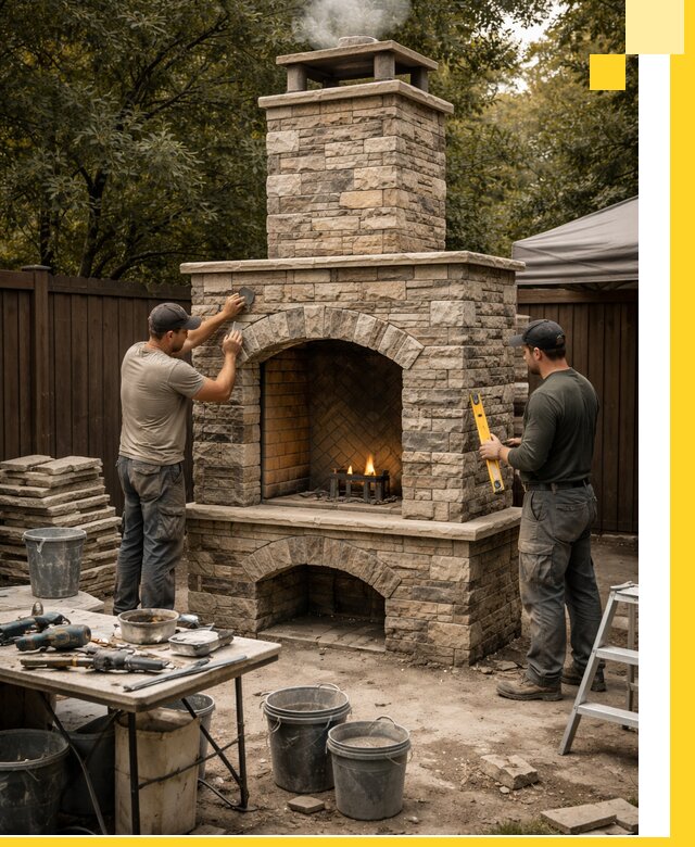 Проектирование и установка уличных каминов в Курганинске