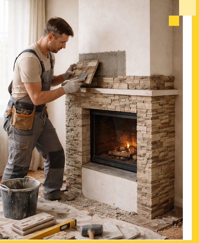 Изготовление и монтаж каминов для дома под ключ в Курганинске