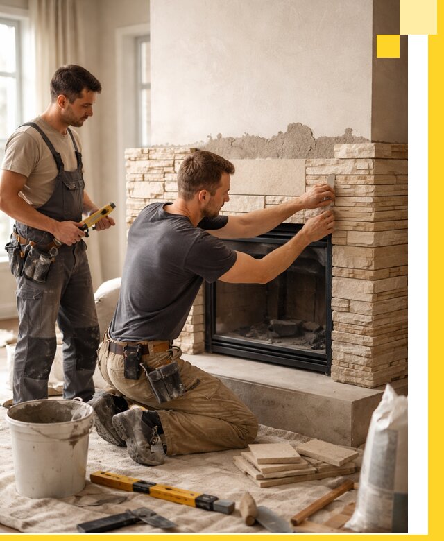 Установка и монтаж каминов для загородного дома в Курганинске