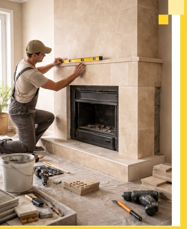 Установка и монтаж каминов в частном доме под ключ в Курганинске