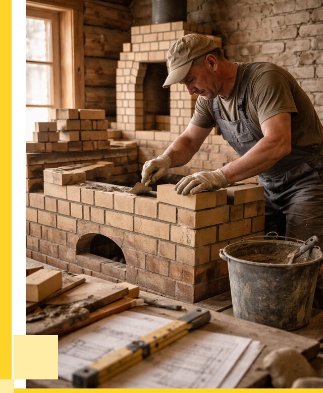 Кладка печей из кирпича в Курганинске цены от 31203 р. - ЭриданКгн