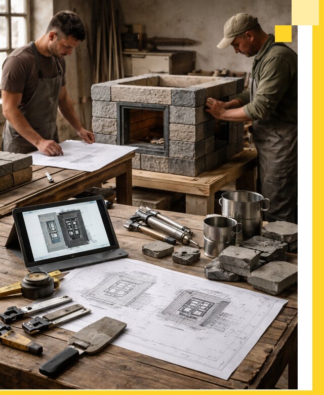 Разработка проектов печей с согласованием и монтажом в Курганинске