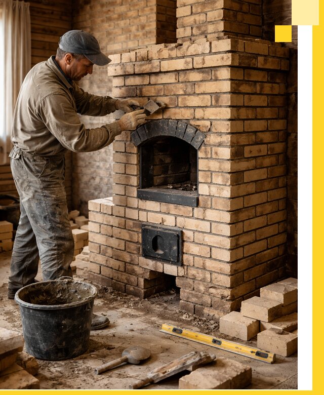 Кирпичные печи под ключ в Курганинске: проектирование и кладка