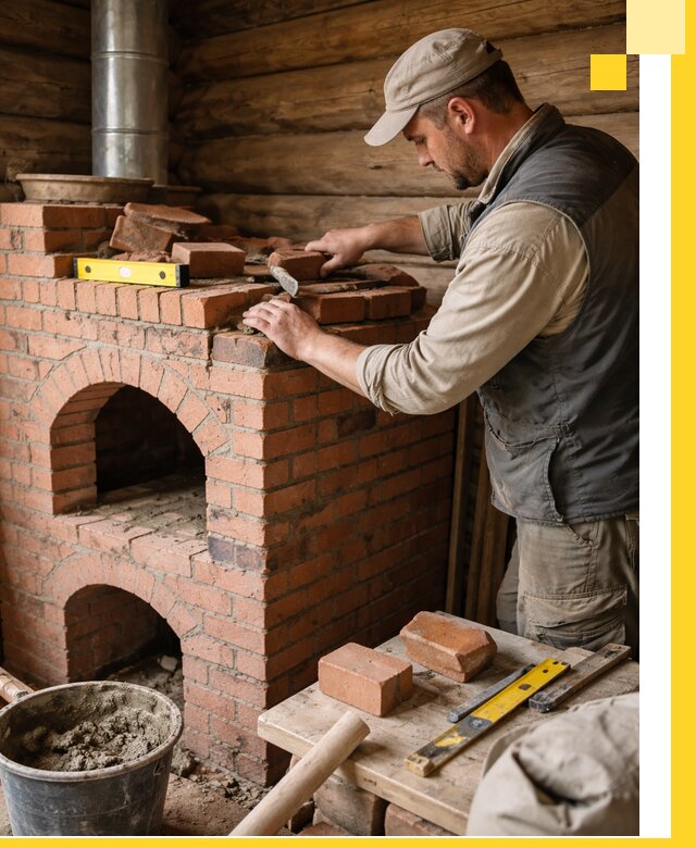 Изготовление и установка русских печей в Курганинске под ключ