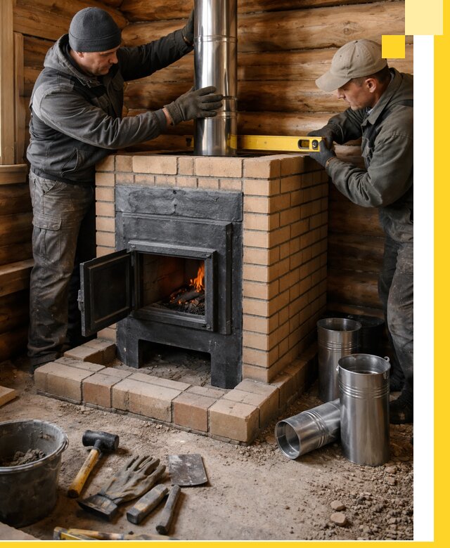 Проектирование, изготовление и установка банных печей в Курганинске