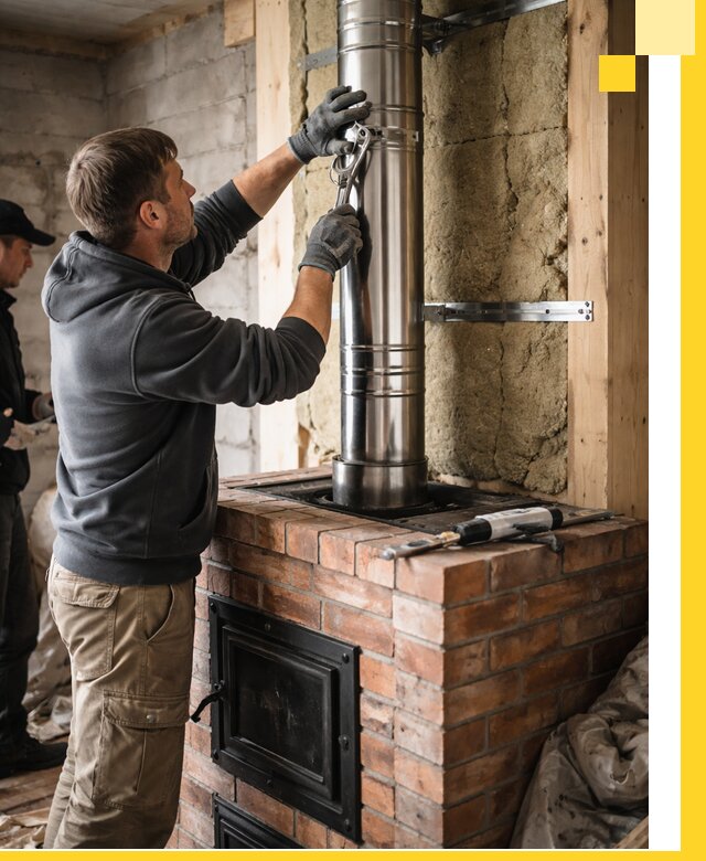 Изготовление и монтаж печей и дымоходов под ключ в Курганинске