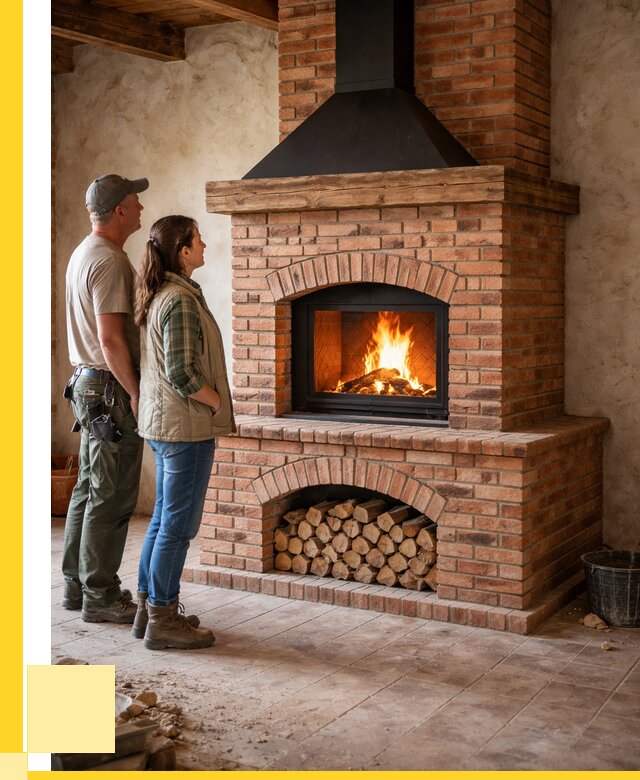 Печи камины из кирпича в Курганинске от 124812 р. | ЭриданКгн