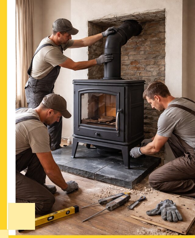 Монтаж печи камина в частном доме в Курганинске от 26003 р. | ЭриданКгн