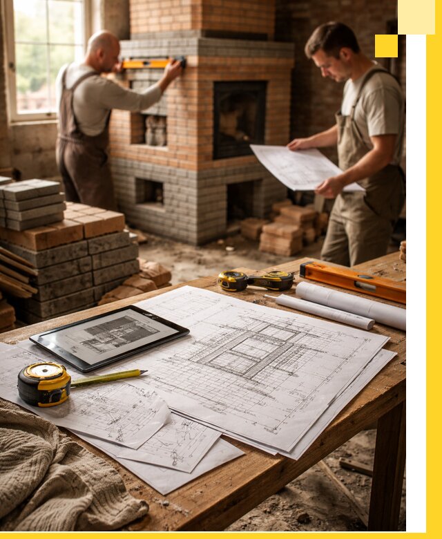 Проекты печей и каминов с индивидуальным дизайном в Курганинске