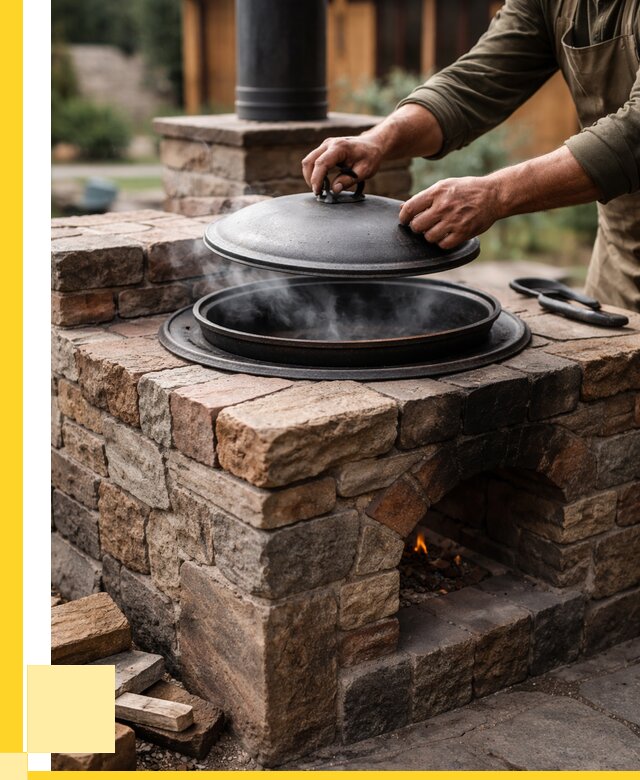 Печи для казана в Курганинске по цене от 18722 р. | ЭриданКгн