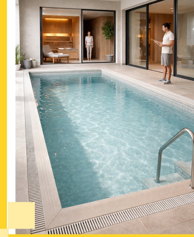 Отделка бассейна пленкой ПВХ в Курганинске от 3640 р. - ЭриданКгн