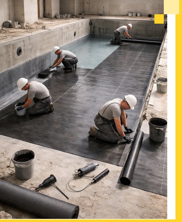 Профессиональная гидроизоляция бассейнов и чаш в Курганинске под ключ