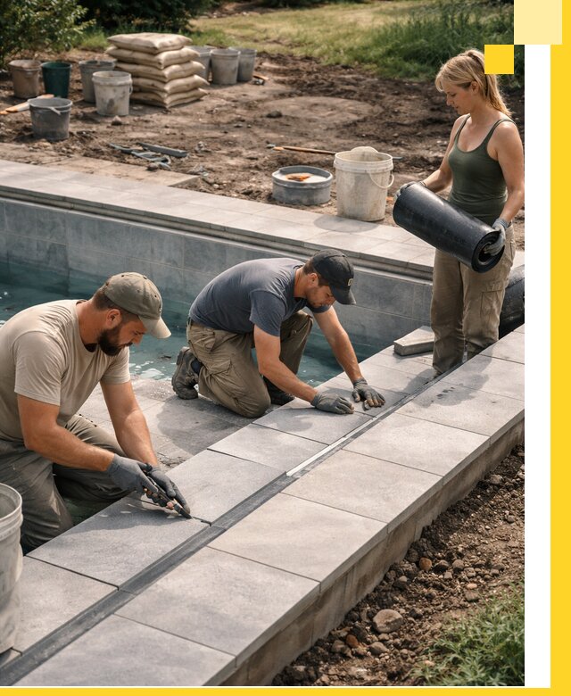 Строительство и монтаж уличных бассейнов под ключ в Курганинске