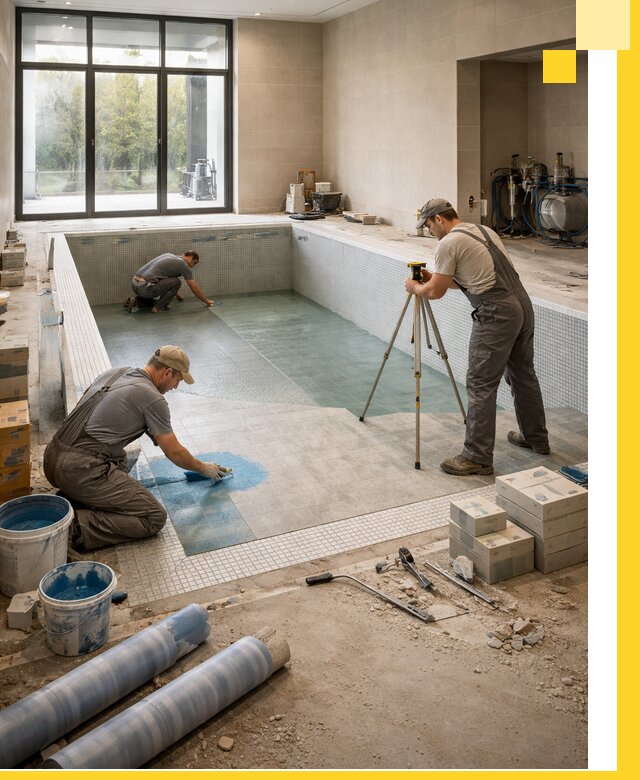 Проект и строительство закрытых бассейнов в Курганинске под ключ