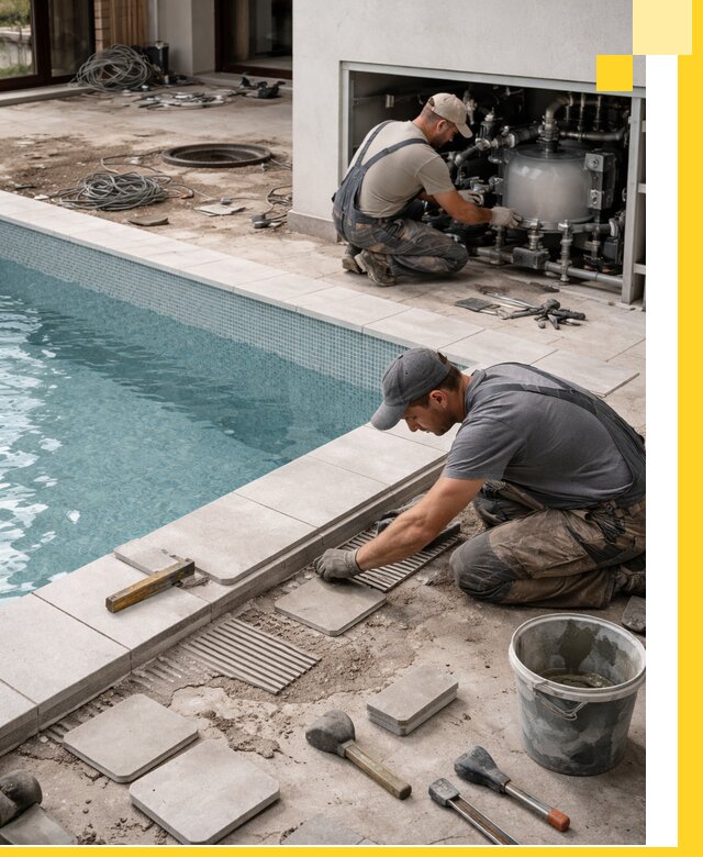 Строительство и монтаж бассейнов в коттедже в Курганинске