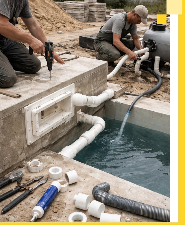 Строительство скиммерных бассейнов под ключ в Курганинске