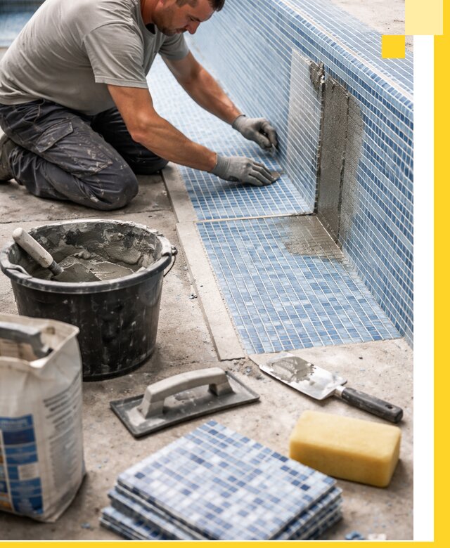 Укладка и ремонт мозаики для бассейнов под ключ в Курганинске