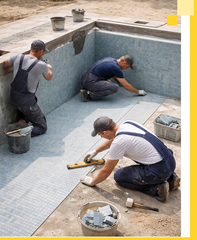 Укладка и установка плитки для бассейнов под ключ в Курганинске