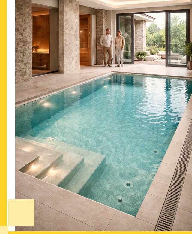 Бассейн во дворе в Курганинске: проект, отделка от 1248120 р. | ЭриданКгн