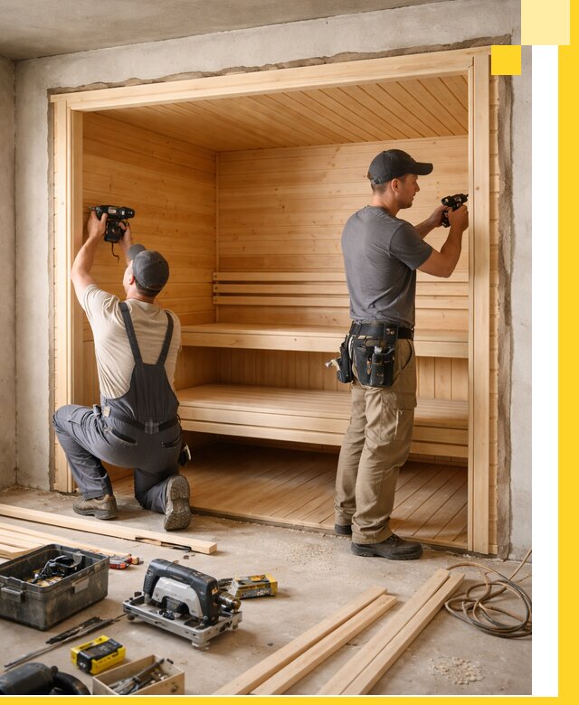 Монтаж саун под ключ в Курганинске — проектирование и установка