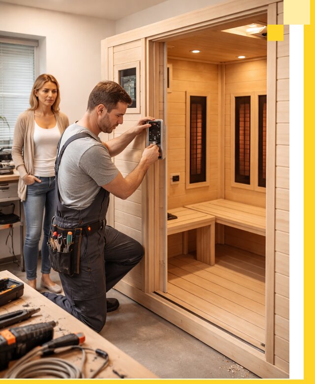 Инфракрасные сауны под ключ в Курганинске продажа и установка