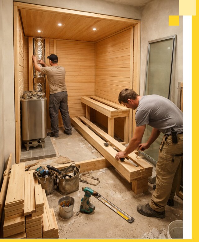 Проектирование и установка домашних саун под ключ в Курганинске