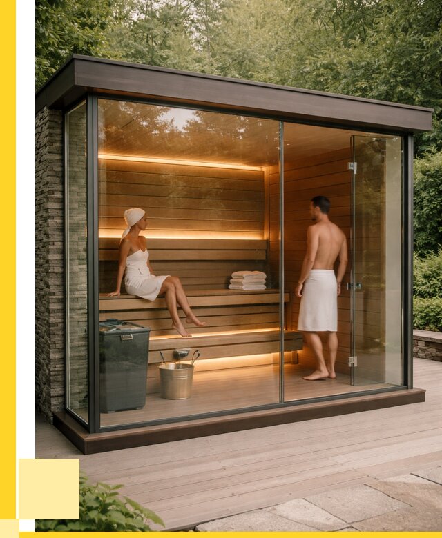 Сауна стеклянная и двери для сауны в Курганинске от 260025 р. | ЭриданКгн