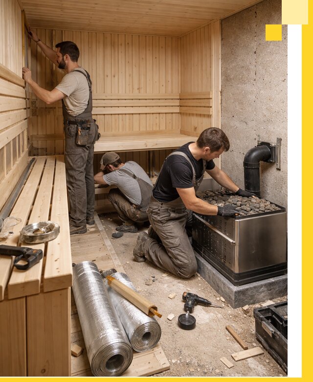 Индивидуальные сауны на заказ в Курганинске под ключ, проект и монтаж