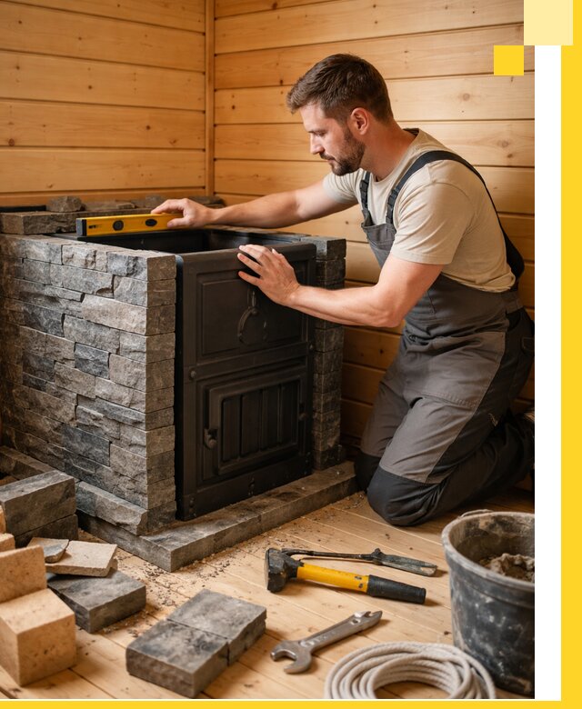 Производство и установка печей для саун под ключ в Курганинске