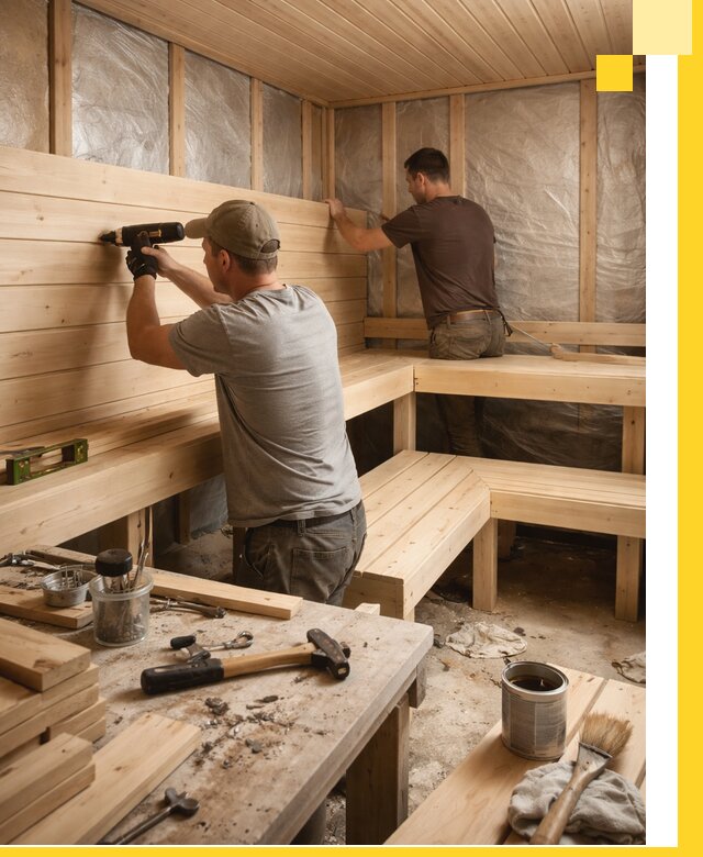 Профессиональная отделка бань и саун под ключ в Курганинске