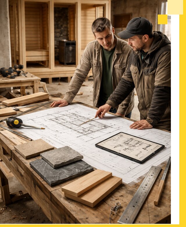 Проекты бань под ключ и планы строительства в Курганинске