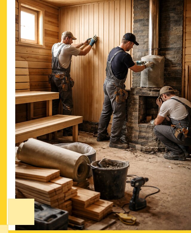 Ремонт бань под ключ в Курганинске от 46805 р. | ЭриданКгн