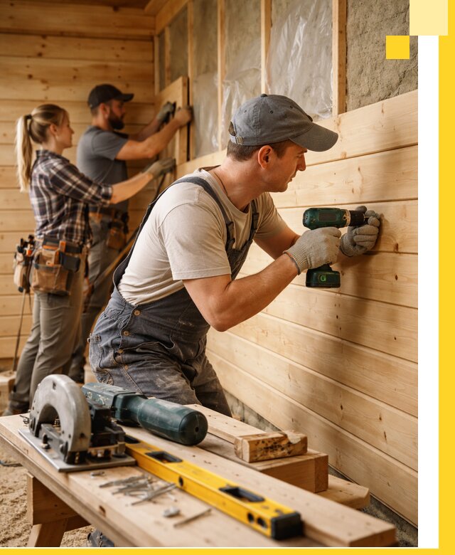 Обшивка бань под ключ в Курганинске: отделка стен и потолков