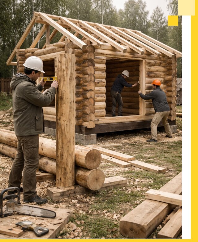 Строительство бань для дачи под ключ в Курганинске с доставкой и монтажом