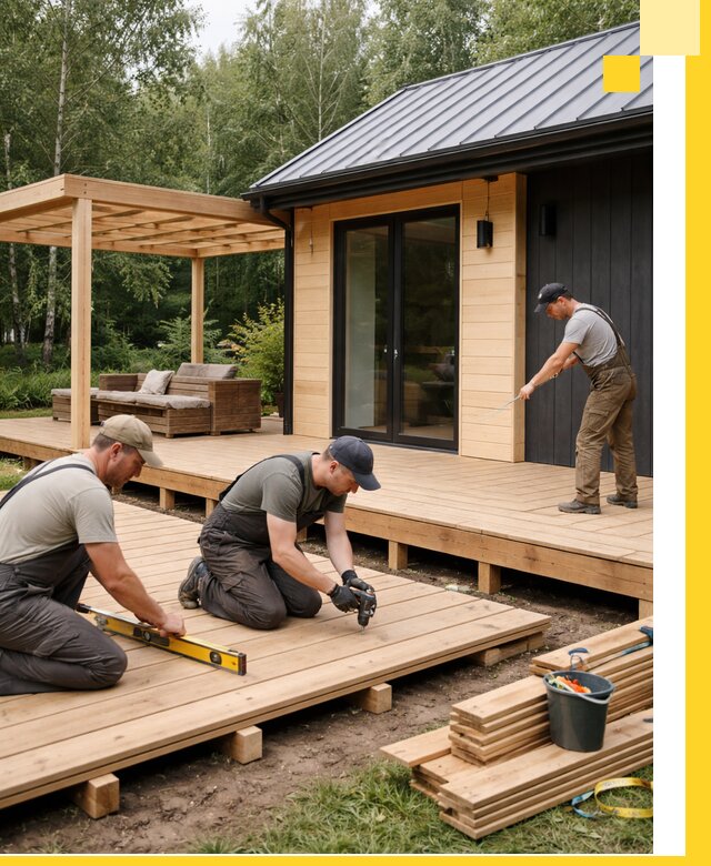 Строительство бань с террасой и бассейном под ключ в Курганинске