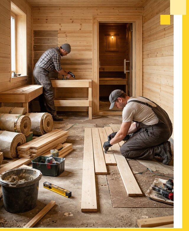 Индивидуальный проект бани с комнатой отдыха под ключ в Курганинске