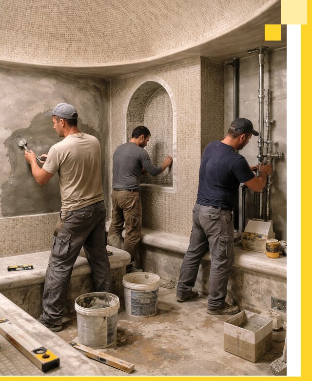 Профессиональный монтаж хамамов под ключ в Курганинске с гарантией