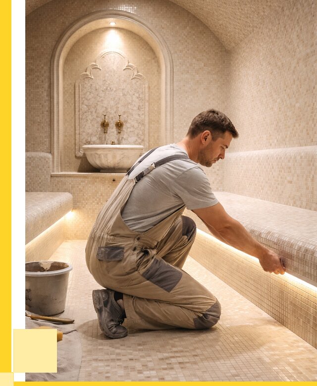 Отделка хамамов под ключ в Курганинске от 5721 р. | ЭриданКгн