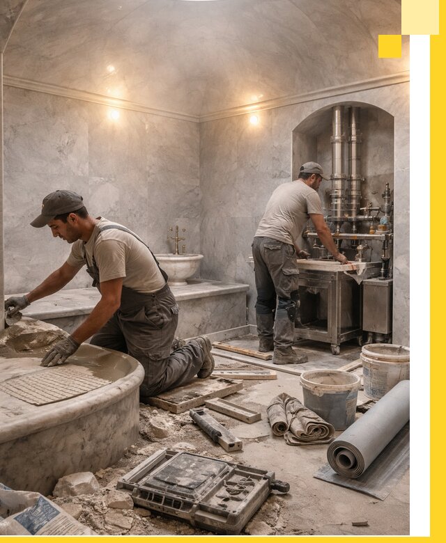 Строительство турецких бань хаммам под ключ в Курганинске