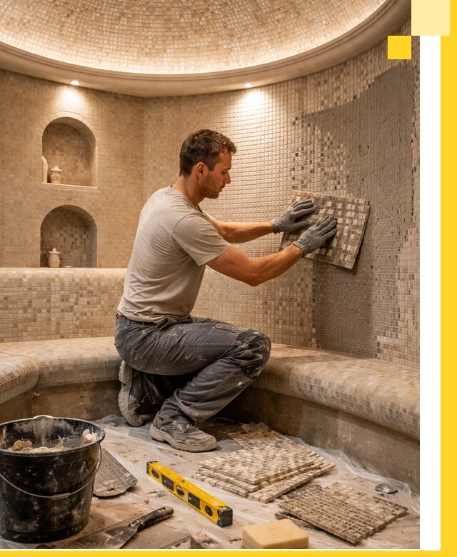 Устройство и монтаж домашнего хамама под ключ в Курганинске