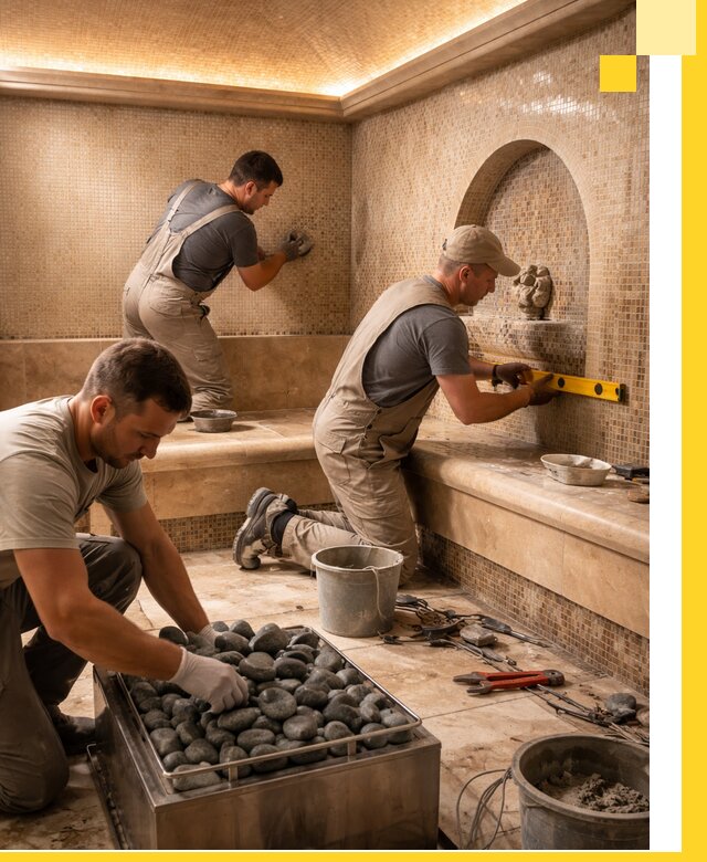 Проектирование и строительство хамама и сауны в Курганинске