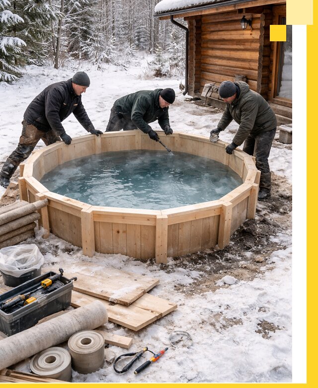 Изготовление и установка ледяных купелей под ключ в Курганинске