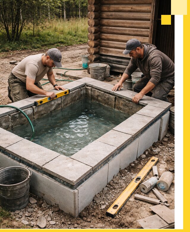 Изготовление и установка холодных купелей под ключ в Курганинске